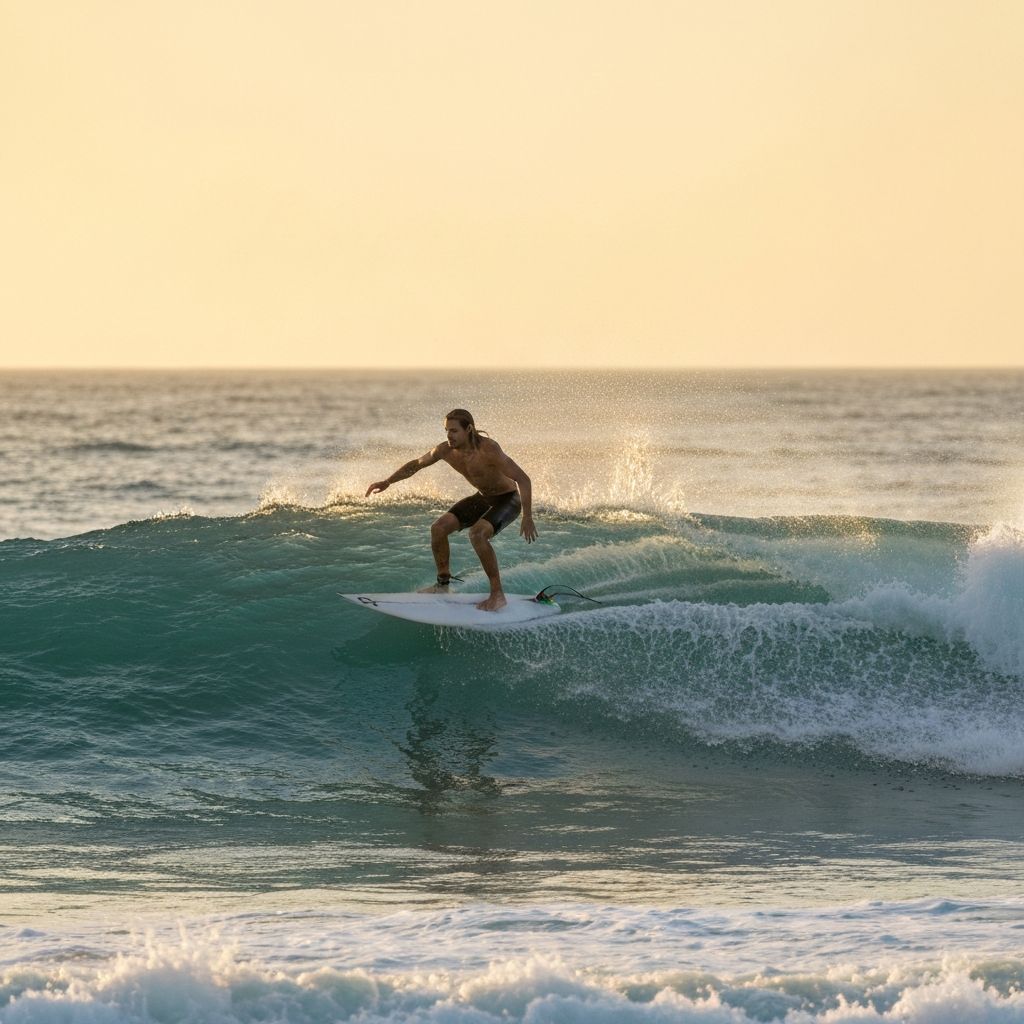 Surf en las olas del Atlántico